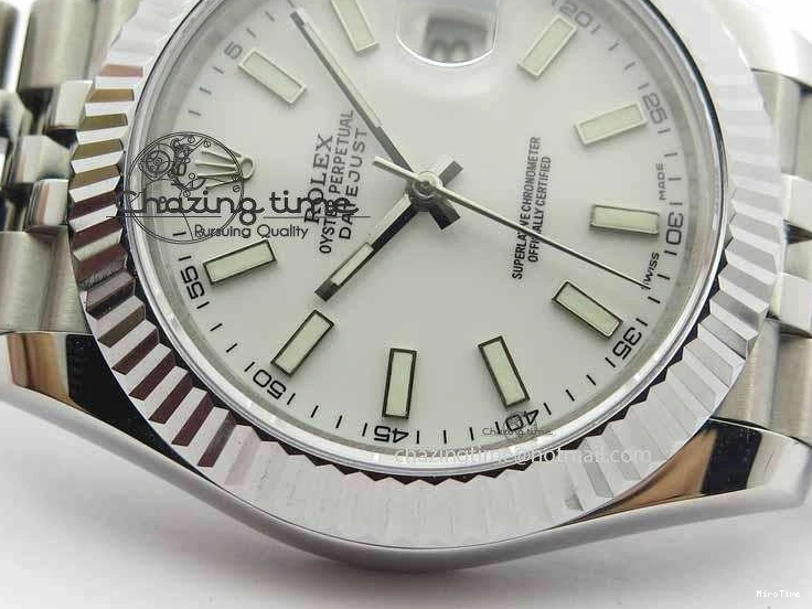 MiroTime 0211 SmartChoice DateJust II 41mm BP Maker Best Edition White Dial On New Version Jubilee Bracelet A 3636